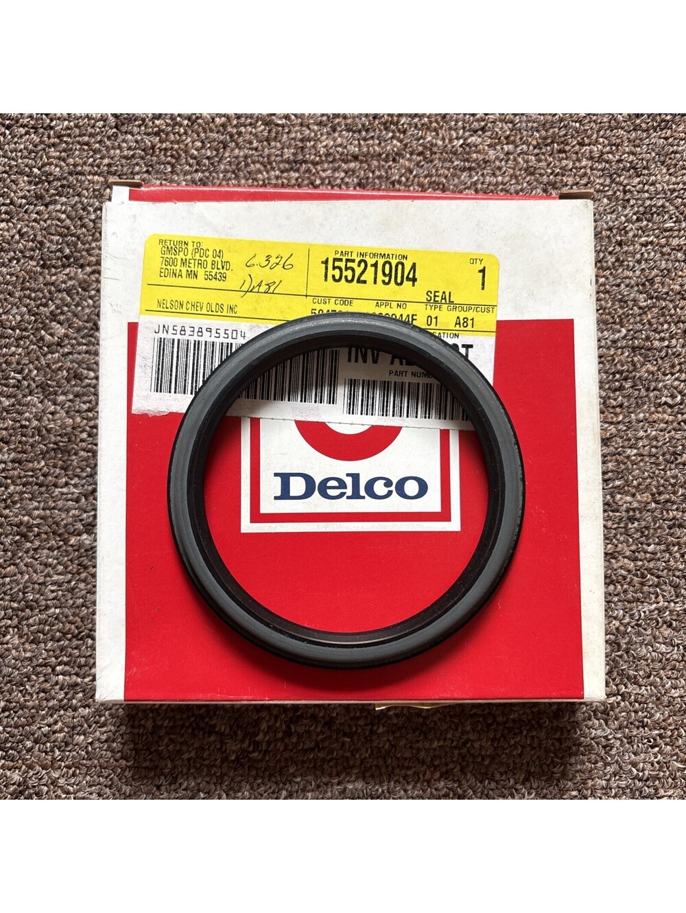Genuine Delco #15521904 Seal Assembly,Front Wheel Inr Brg - NOS